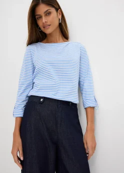 Jean droit et loose, taille haute