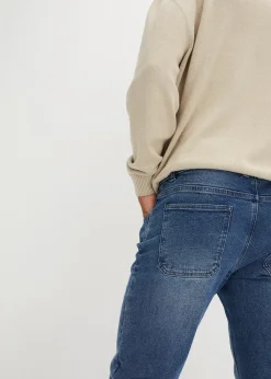 Jean droit extensible en denim épais, Regular