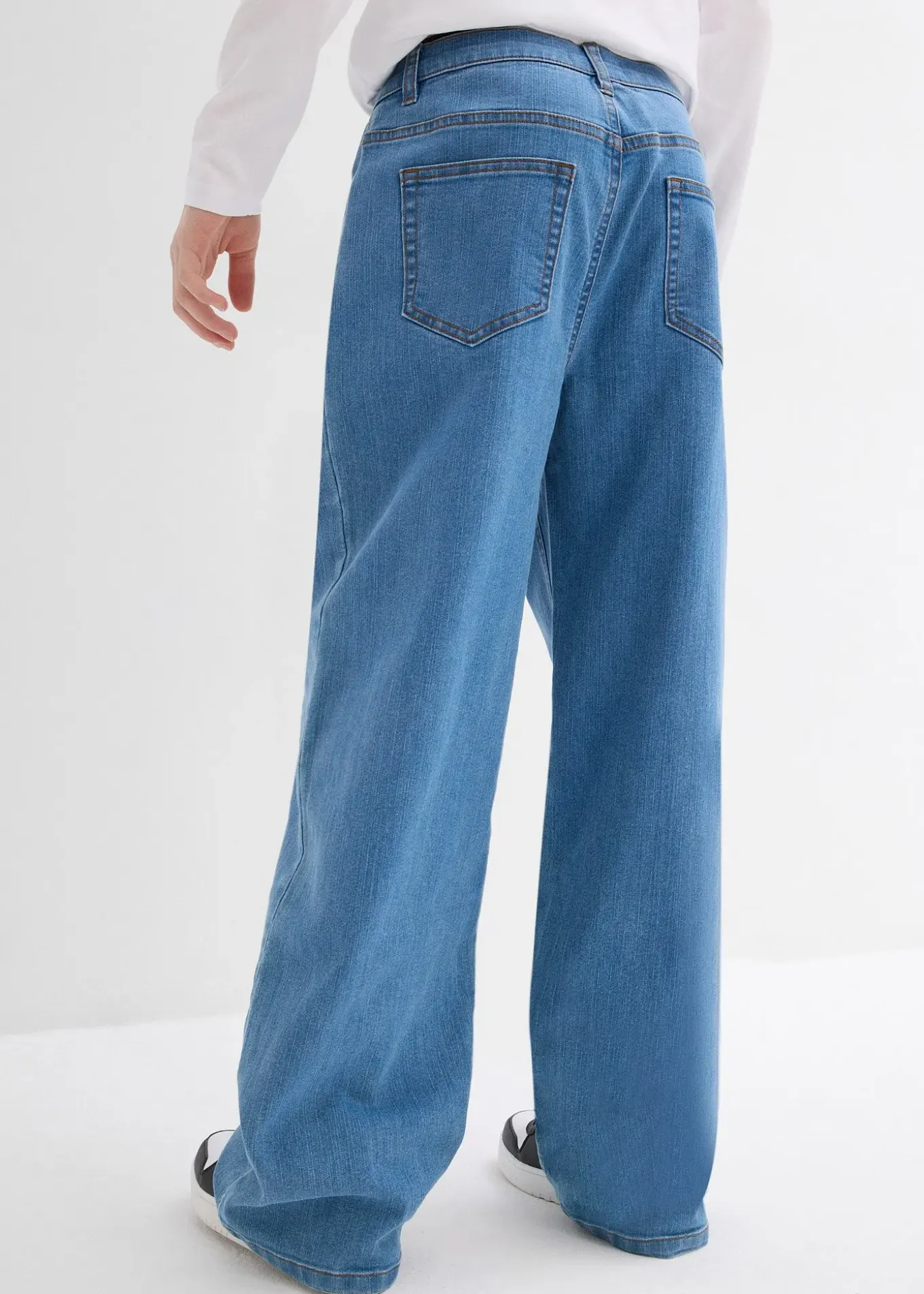 Jean droit extensible, extra loose