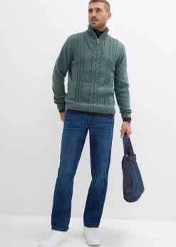 Jean droit extensible, loose