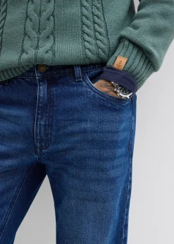 Jean droit extensible, loose