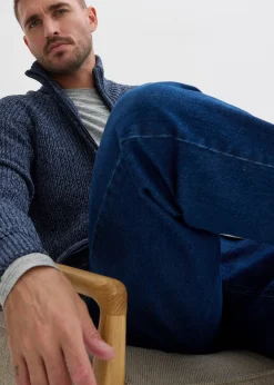 Jean droit extensible, loose