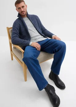 Jean droit extensible, loose