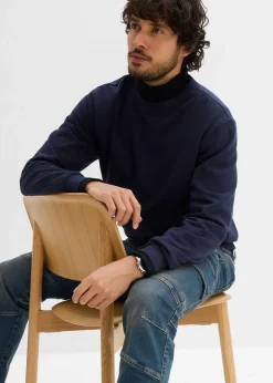 Jean droit extensible, poches cargo, regular