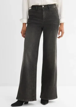 Jean droit loose, taille haute