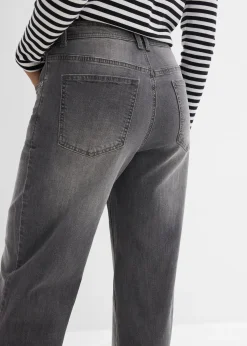 Jean droit loose, taille haute