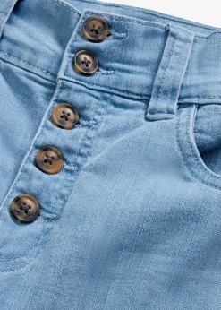 Jean droit taille haute, extensible