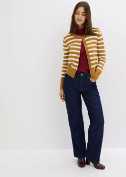 Jean droit taille mi-haute