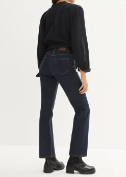 Jean droit taille mi-haute, extensible