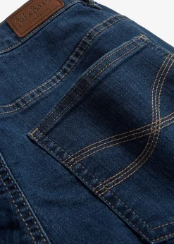 Jean droit taille mi-haute, extensible