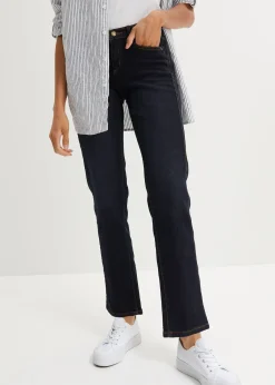Jean droit taille mi-haute, extensible
