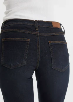 Jean droit taille mi-haute, extensible