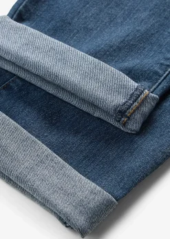 Jean droit taille mi-haute, extensible