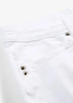 Jean droit taille mi-haute, extensible