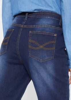 Jean droit taille mi-haute, thermique