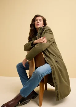 Jean droit taille mi-haute, thermique