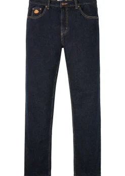 Jean extensible classique à doublure thermique en polaire