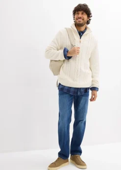 Jean extensible, coupe droite et regular