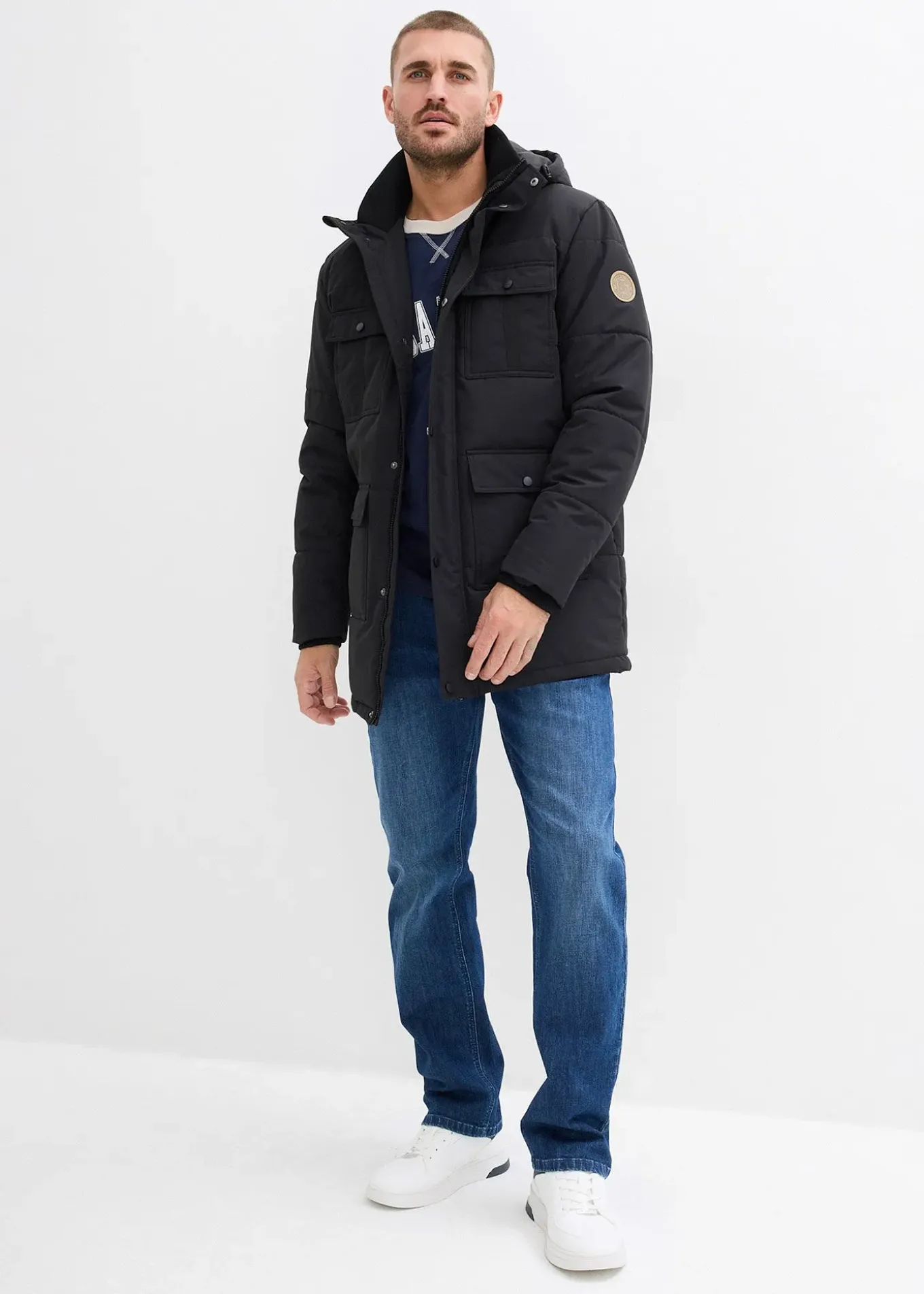 Jean extensible loose, droit