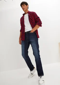 Jean extensible Regular avec doublure thermique, droit