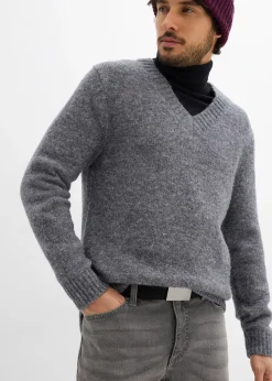 Jean extensible regular avec ceinture, droit