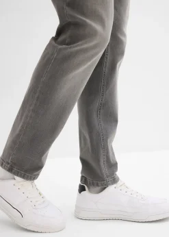 Jean extensible regular avec ceinture, droit