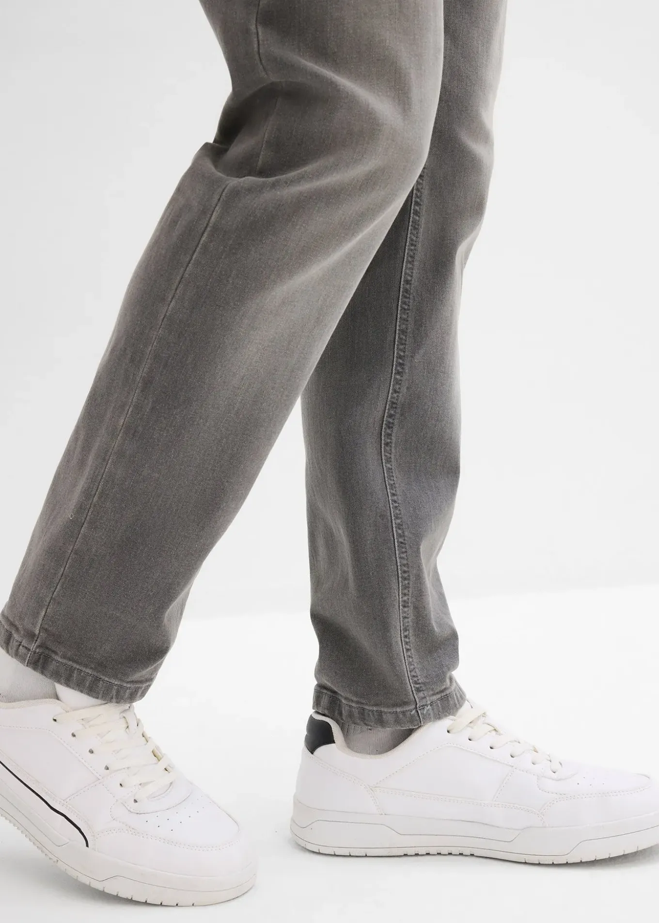 Jean extensible regular avec ceinture, droit