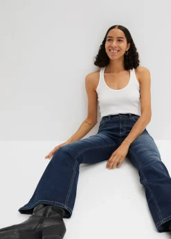 Jean flare taille haute