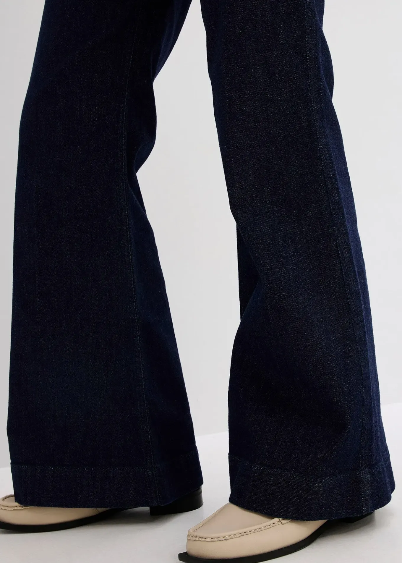 Jean flare taille haute