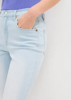 Jean flare taille haute, cropped