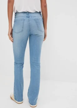 Jean flare taille mi-haute, extensible
