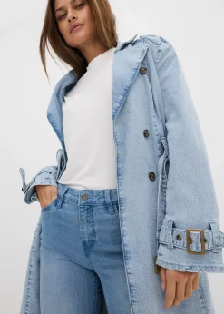 Jean flare taille mi-haute, extensible