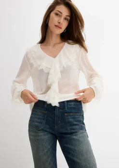 Jean flare taille mi-haute