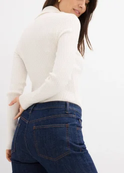 Jean flare taille mi-haute