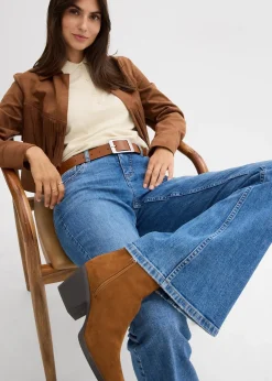 Jean flare taille mi-haute