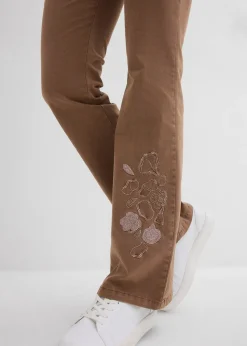 Jean flare taille mi-haute, extensible