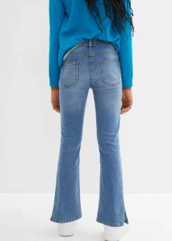 Jean flare taille mi-haute, ceinture extensible