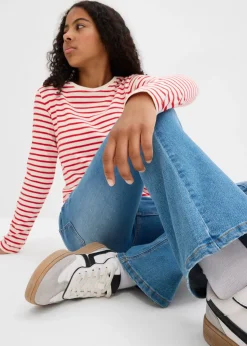 Jean flare taille mi-haute