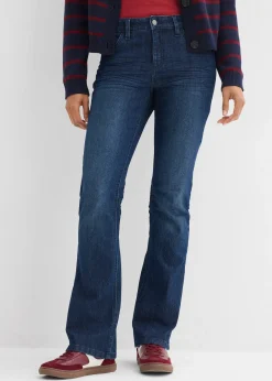 Jean flare taille mi-haute, extensible