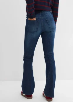 Jean flare taille mi-haute, extensible