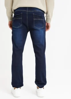 Jean jogger à taille élastiquée regular, fuselé