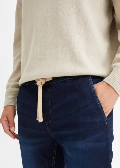 Jean jogger à taille élastiquée regular, fuselé