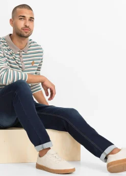 Jean jogger à taille élastiquée regular, fuselé