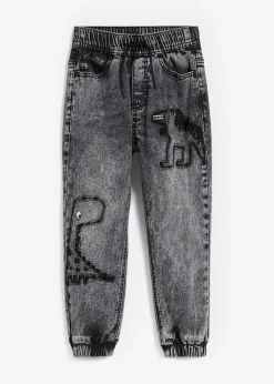 Jean jogger avec doublure thermique en jersey, regular