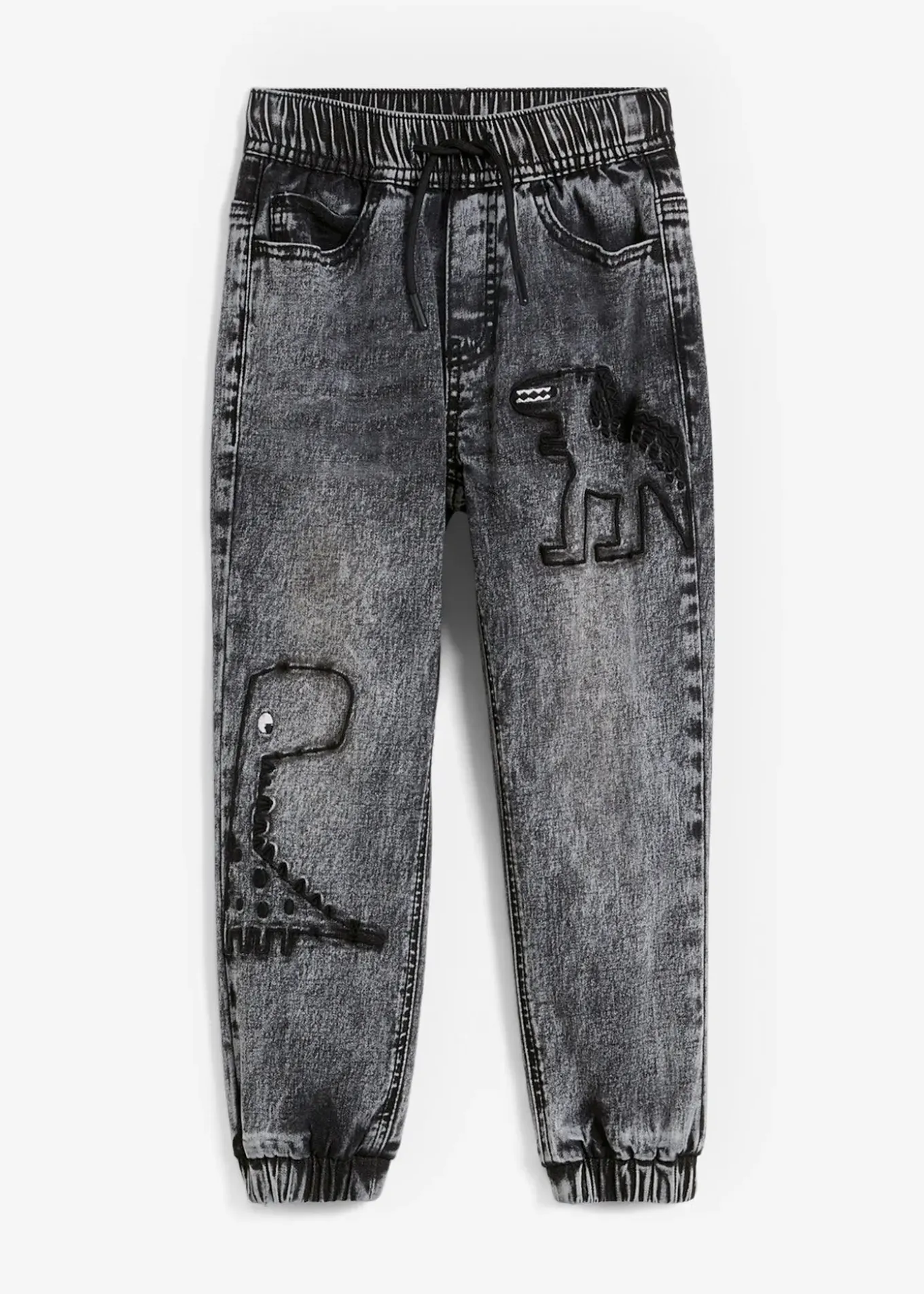 Jean jogger avec doublure thermique en jersey, regular