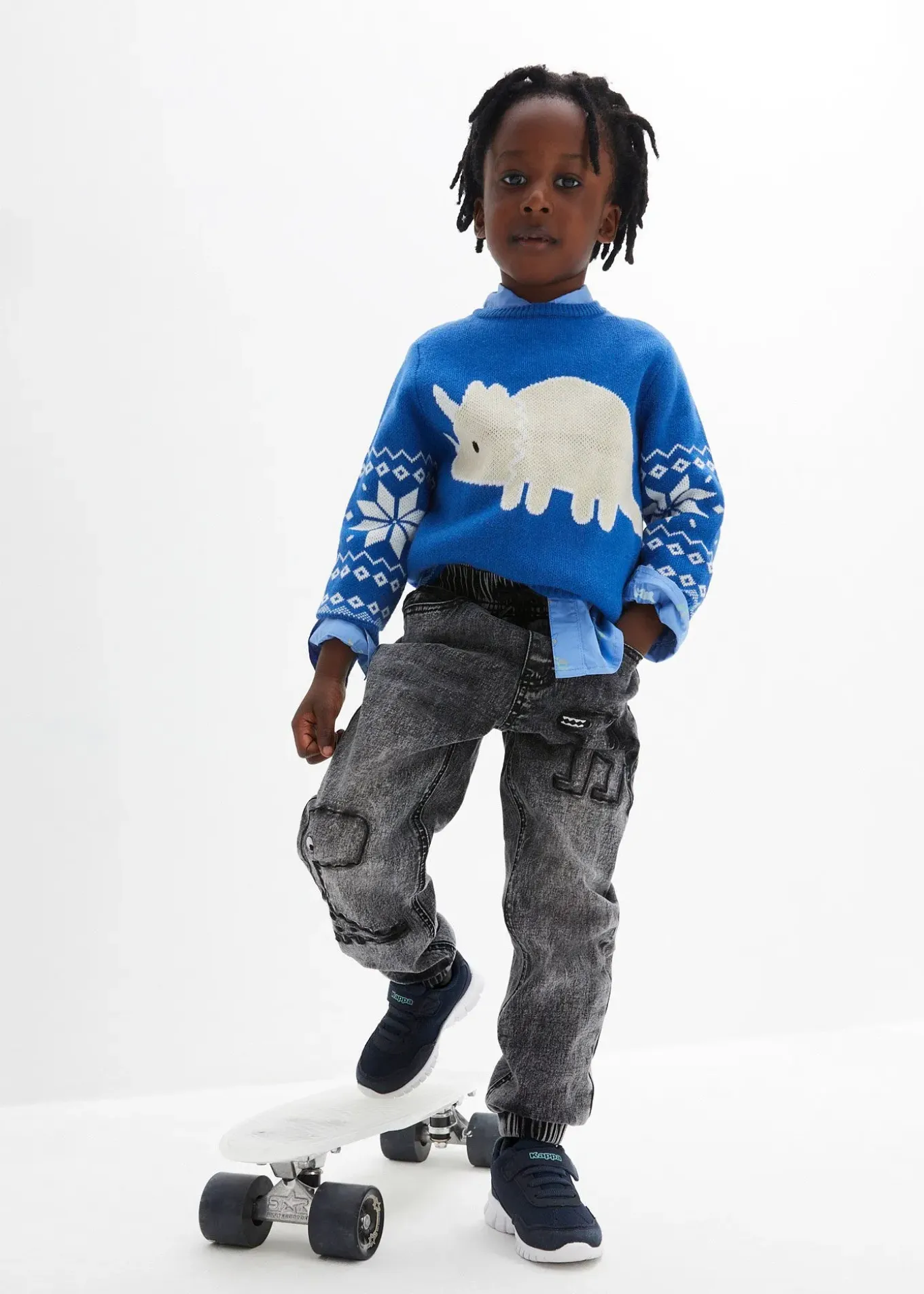 Jean jogger avec doublure thermique en jersey, regular