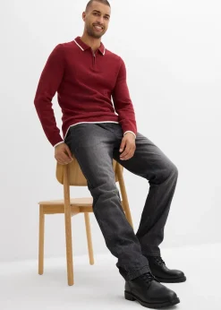 Jean jogger avec doublure thermique en flanelle, droit