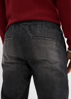 Jean jogger avec doublure thermique en flanelle, droit