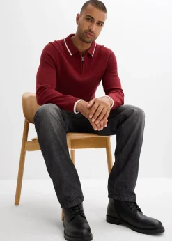 Jean jogger avec doublure thermique en flanelle, droit