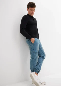 Jean jogger droit avec poches cargo, regular
